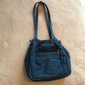 One of a kind denim shoulder bag!